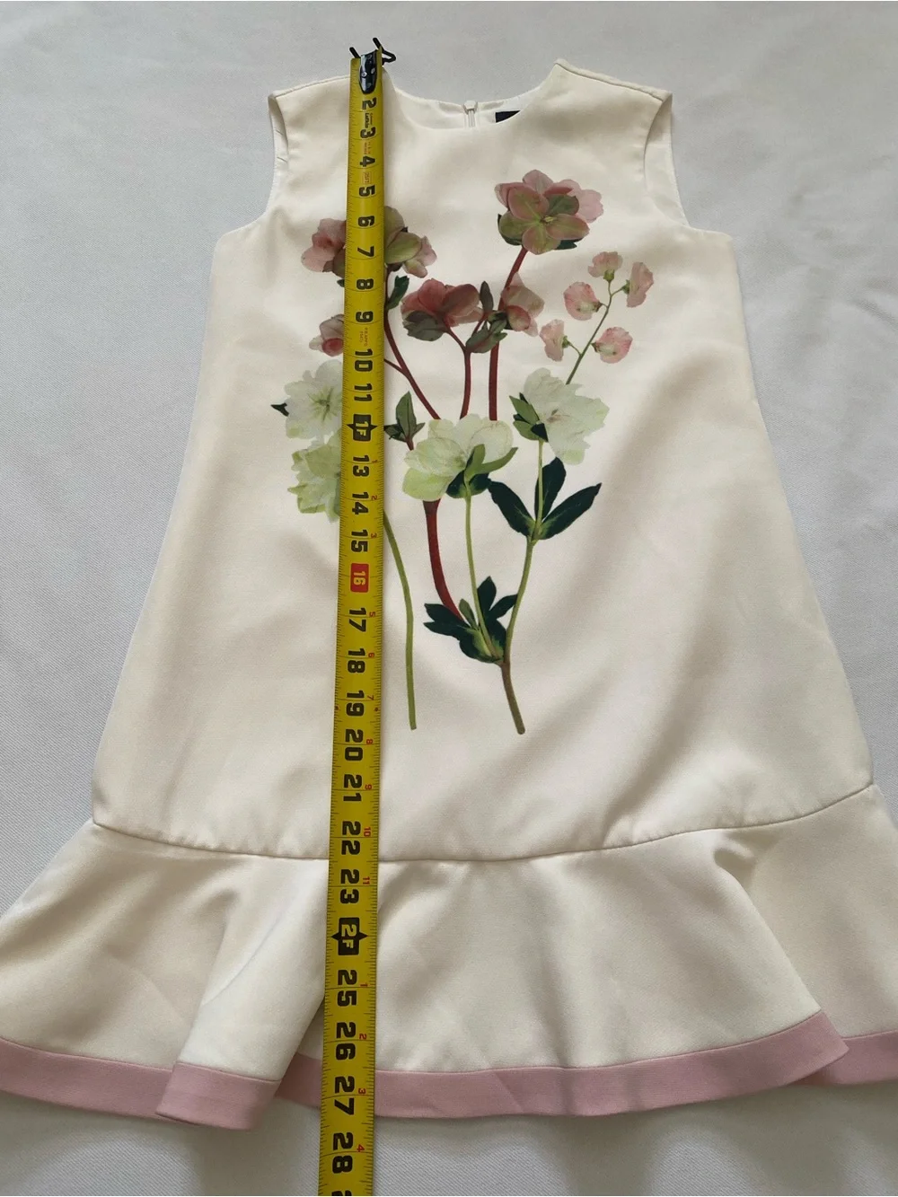 Victoria Beckham for Target Girls Ivory Lined Dress Size Medium ***READ